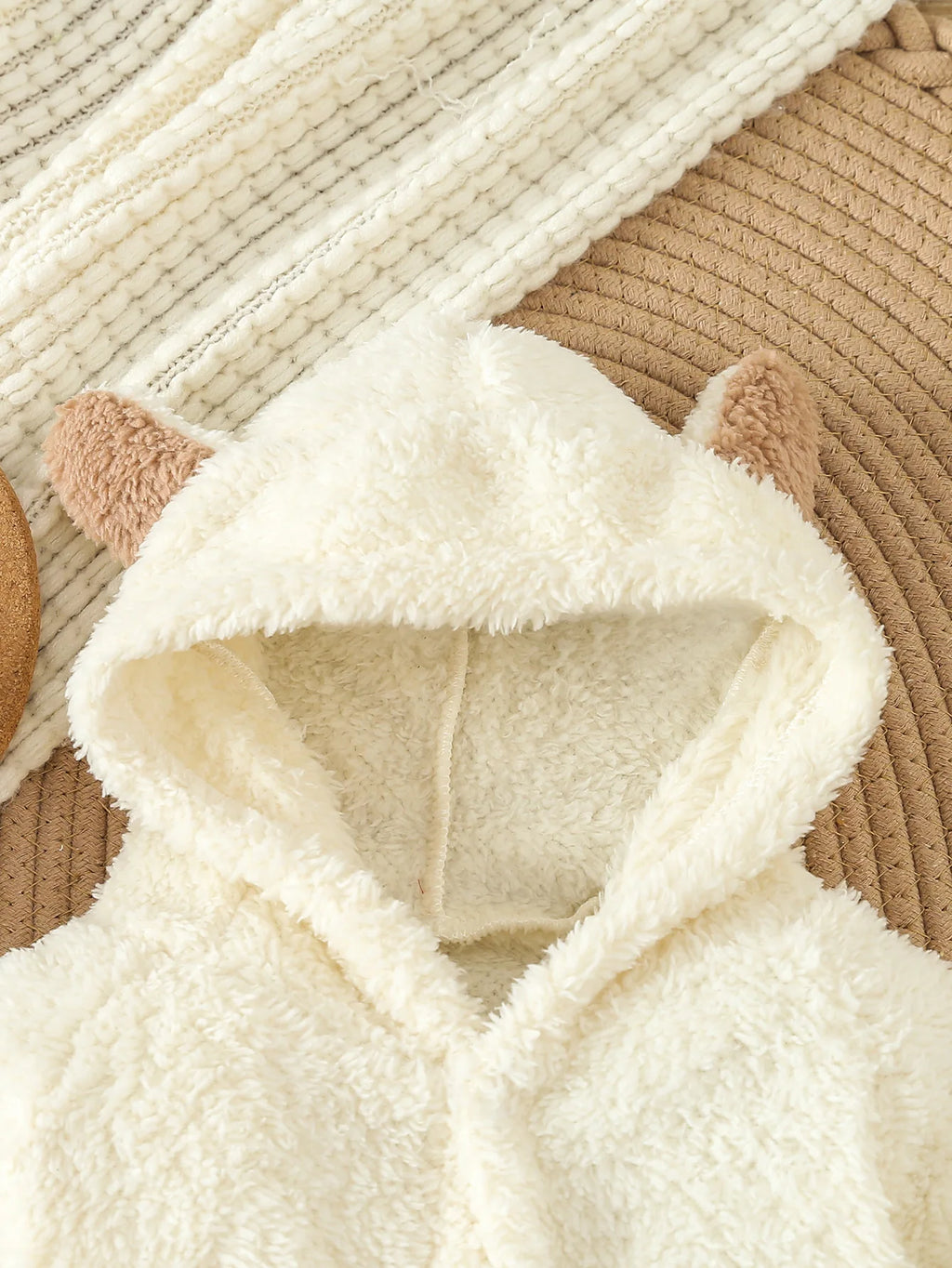 Newborn Baby Rompers Spring Autumn Warm Fleece Baby Boys Costume Baby Girls Clothing Animal Baby Pajamas Hooded Jumpsuits 0-1Y
