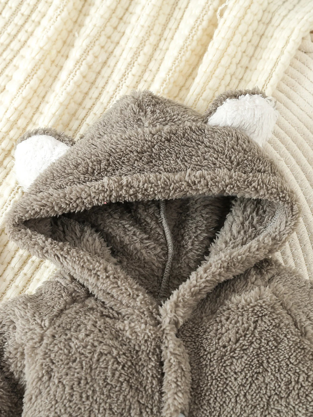 Newborn Baby Rompers Spring Autumn Warm Fleece Baby Boys Costume Baby Girls Clothing Animal Baby Pajamas Hooded Jumpsuits 0-1Y