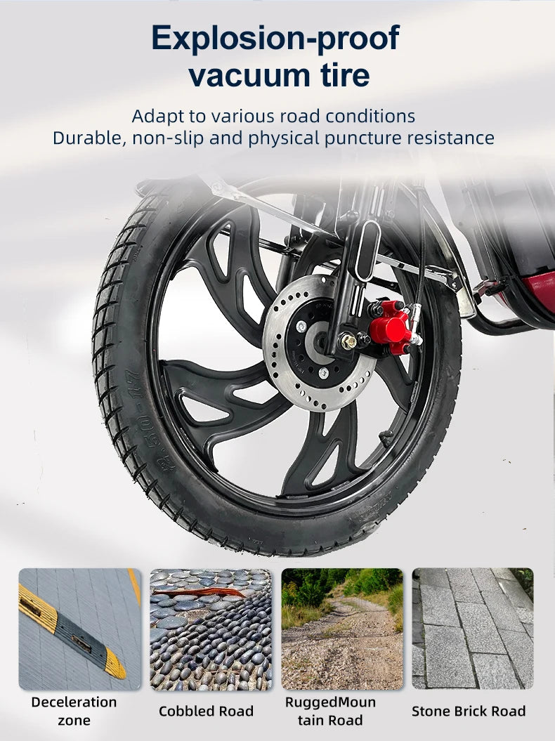 Electric Motor 22" Household Electric Bike Manufacture  E-bike 1000W 60V Lithium Battery Electric Bicycle