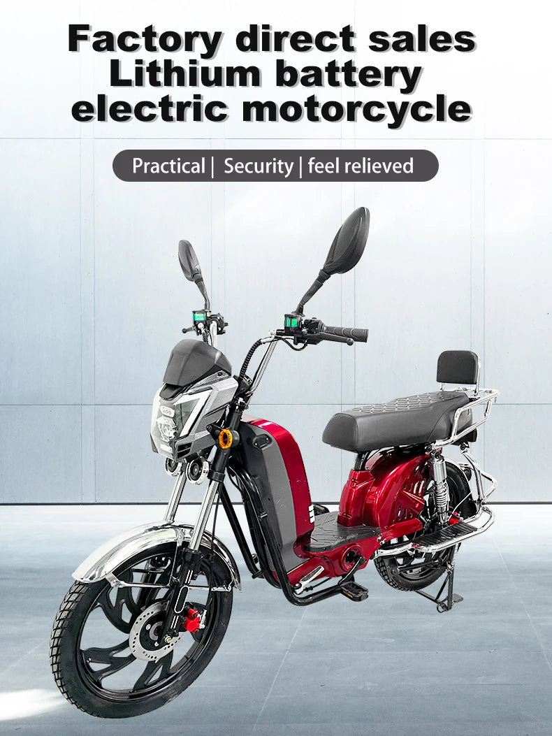 Electric Motor 22" Household Electric Bike Manufacture  E-bike 1000W 60V Lithium Battery Electric Bicycle