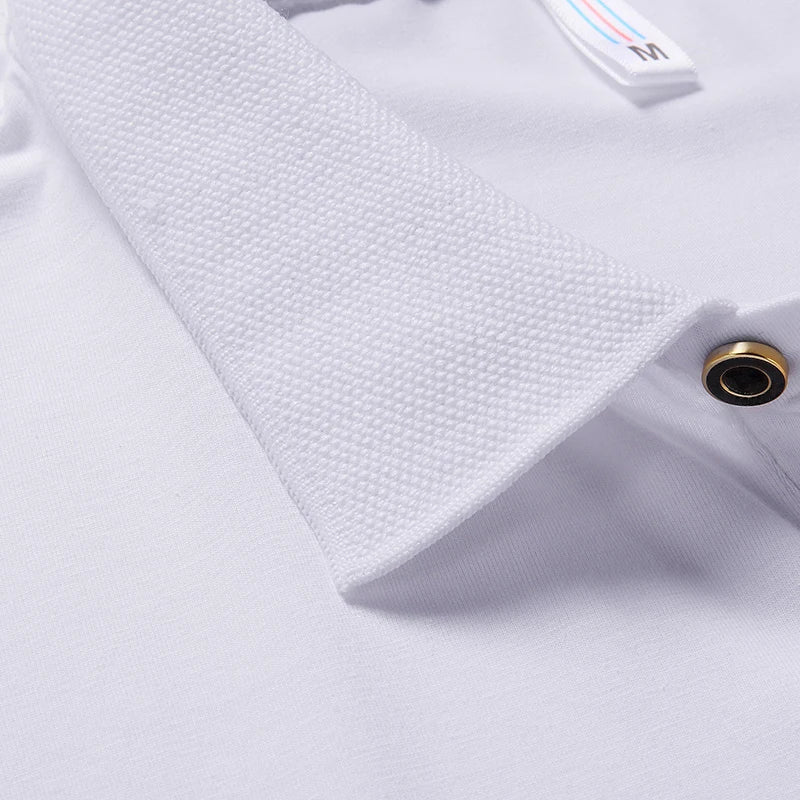 Large Size Men's Polo Shirt Cotton 2024 Summer 6xl Husband Business Collar White Black Short Sleeve Plus 8xl 7xl Tops Shirt Male