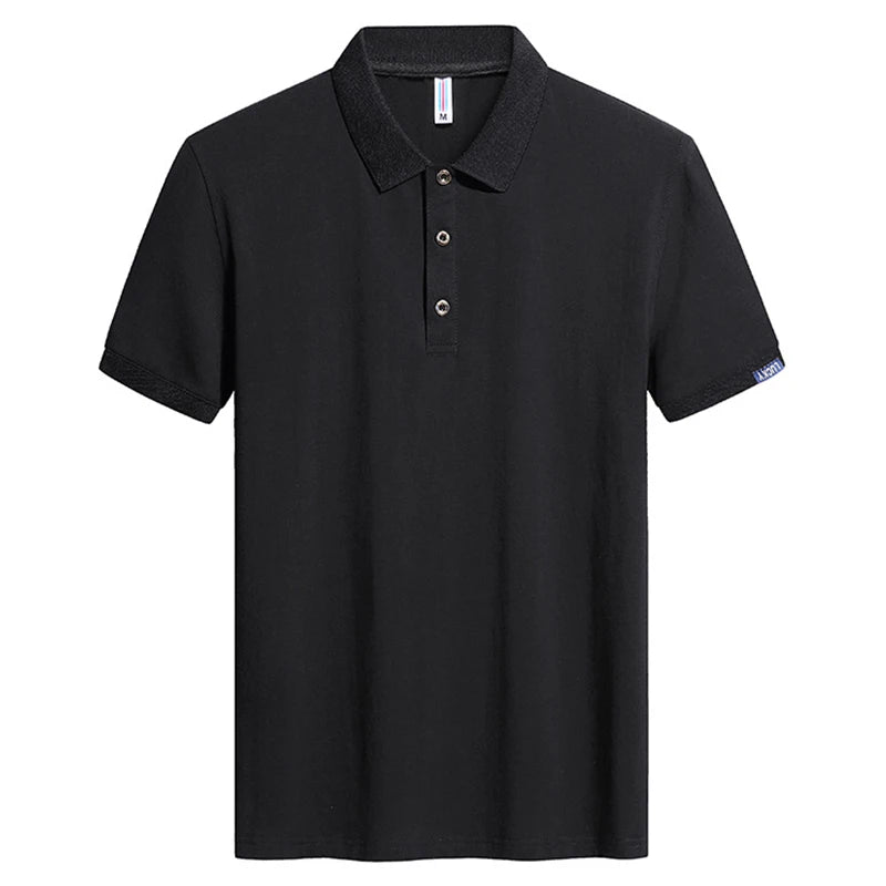 Large Size Men's Polo Shirt Cotton 2024 Summer 6xl Husband Business Collar White Black Short Sleeve Plus 8xl 7xl Tops Shirt Male