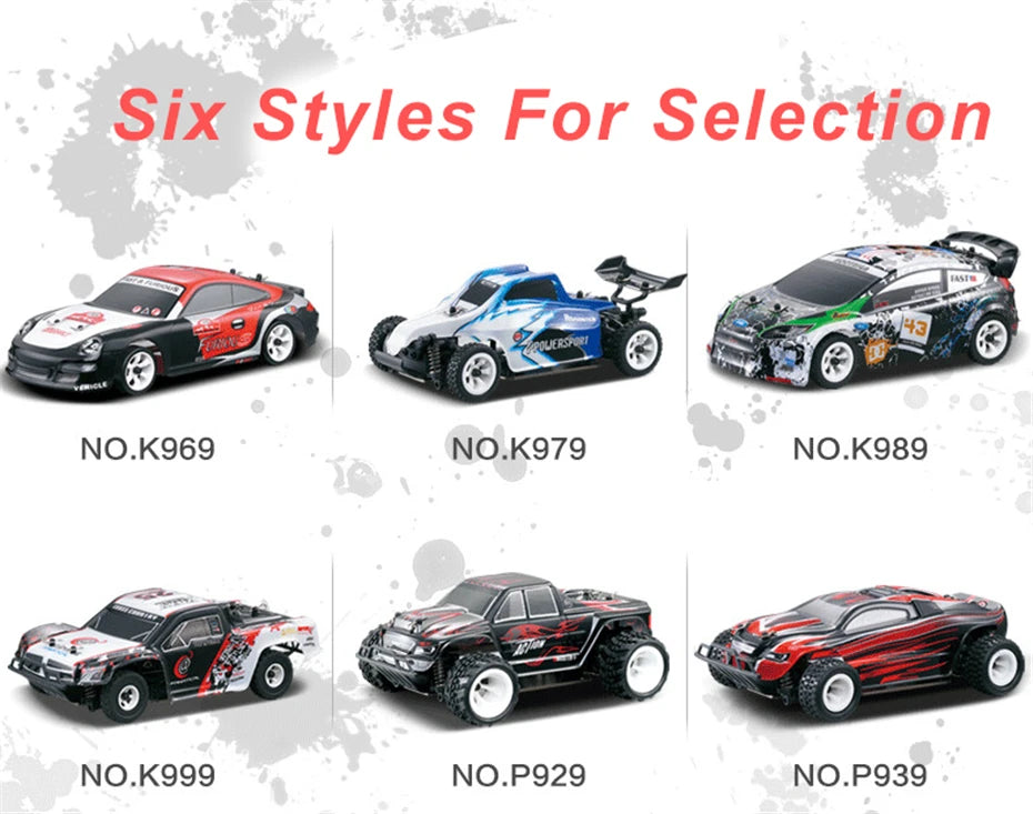 30KM/H RC Wltoys 1:28 RTR RC Car 2.4G 4WD 4 Channels Drift Car Racing Car K969/K989 For Selection Remote Control Car