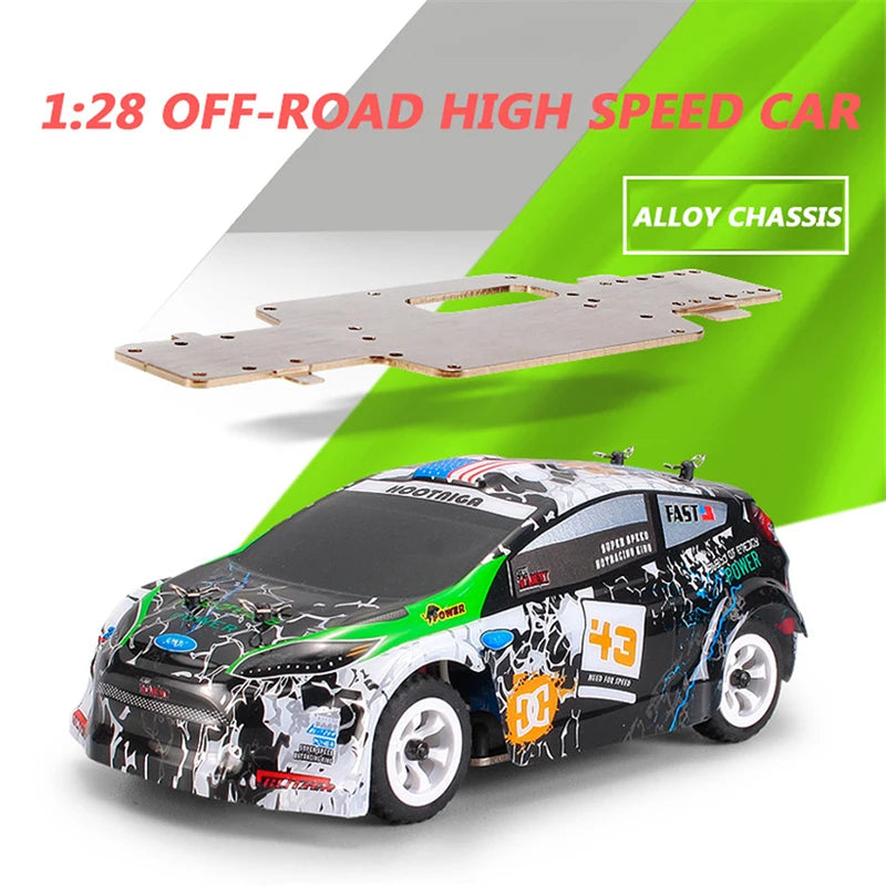 Wltoys RC 1/28 30Km/H 284191 Remote Control High Speed Racing Mosquito 2.4GHz Off-Road RTR Rally Drift Car