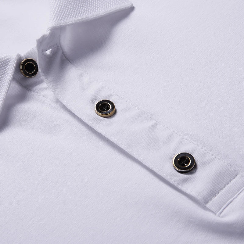 Large Size Men's Polo Shirt Cotton 2024 Summer 6xl Husband Business Collar White Black Short Sleeve Plus 8xl 7xl Tops Shirt Male