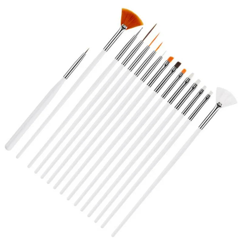 15Pcs/Set Fondant Cake Brush DIY Sugar Craft Baking Decorating Tools Cake Pen Brush for Fondant Painting Cookie Decoration Tools