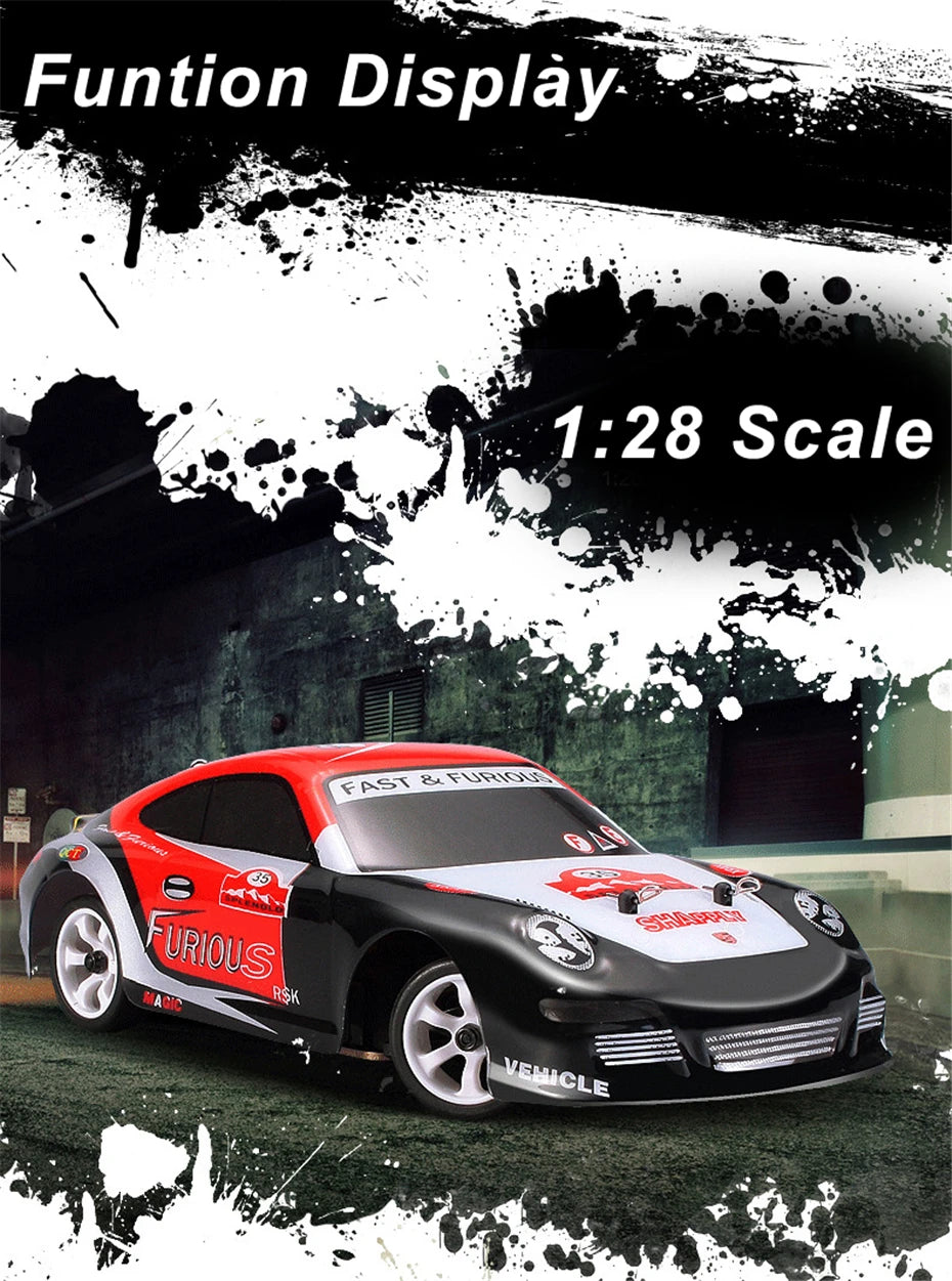 30KM/H RC Wltoys 1:28 RTR RC Car 2.4G 4WD 4 Channels Drift Car Racing Car K969/K989 For Selection Remote Control Car