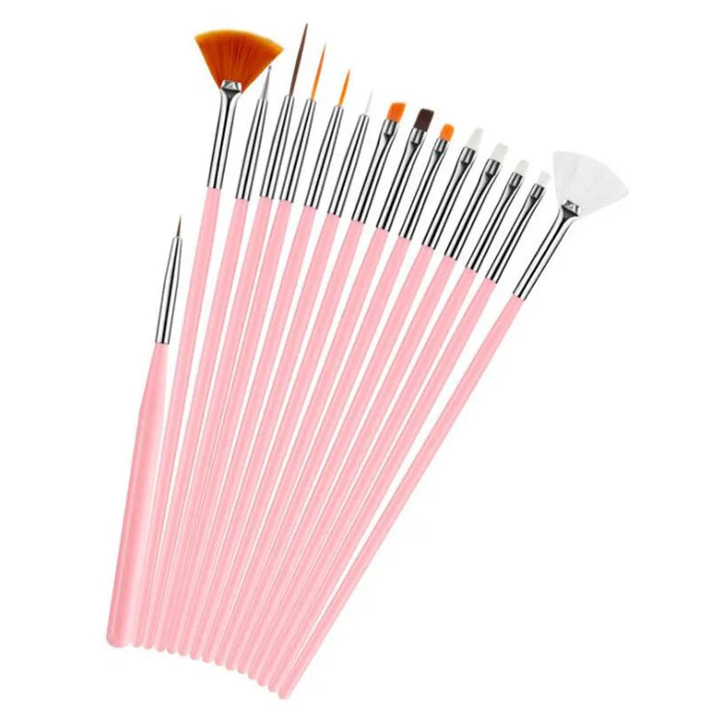 15Pcs/Set Fondant Cake Brush DIY Sugar Craft Baking Decorating Tools Cake Pen Brush for Fondant Painting Cookie Decoration Tools