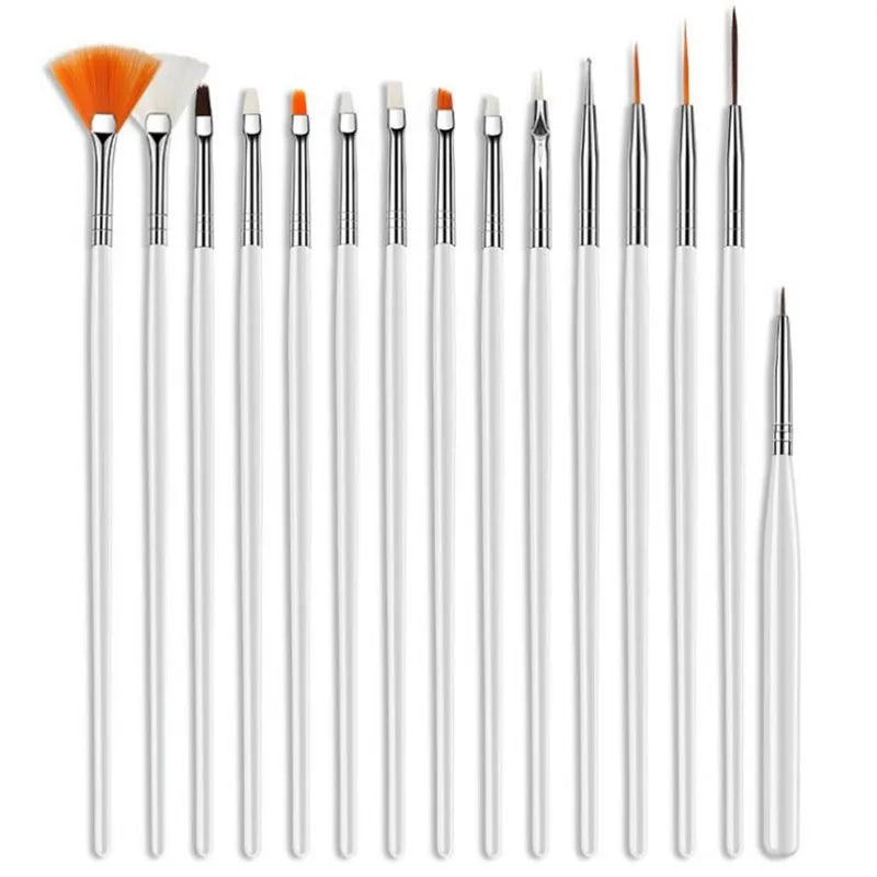 15Pcs/Set Fondant Cake Brush DIY Sugar Craft Baking Decorating Tools Cake Pen Brush for Fondant Painting Cookie Decoration Tools