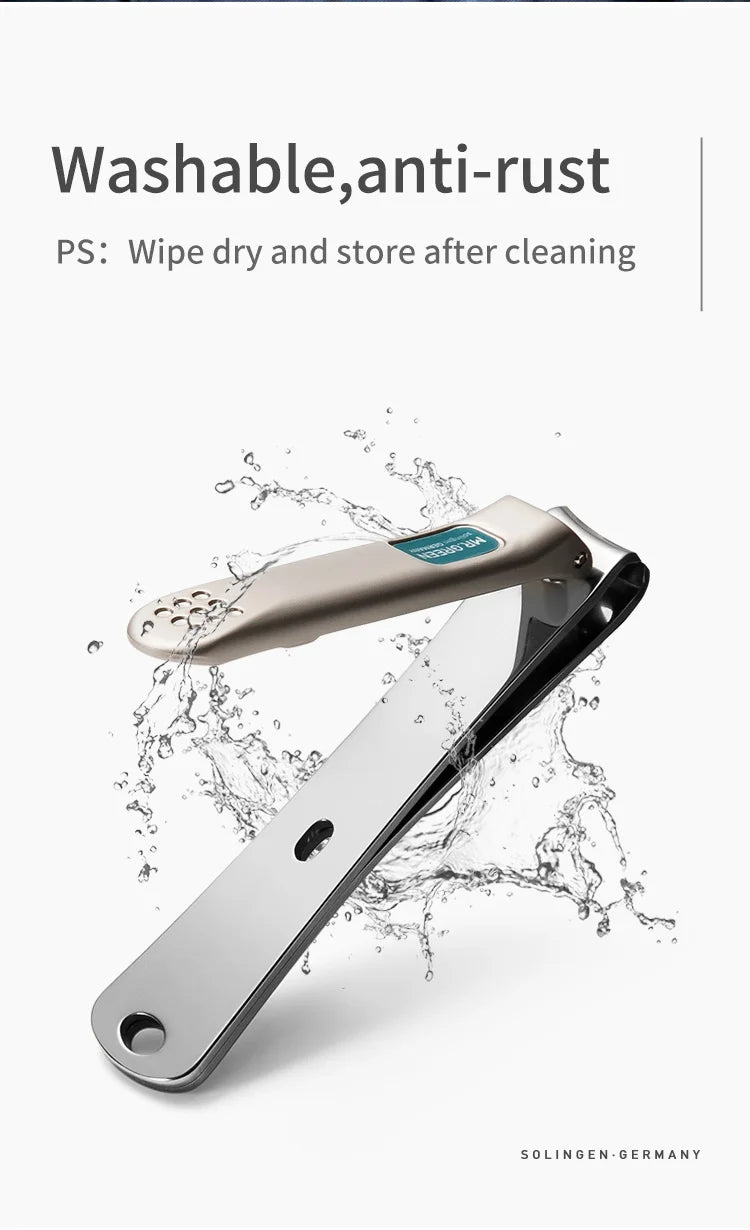 MR.GREEN Nail Clippers Stainless Steel Curved Blade Clipper Fingernail Scissors Cutter Manicure Tools Trimmer with Nail Files
