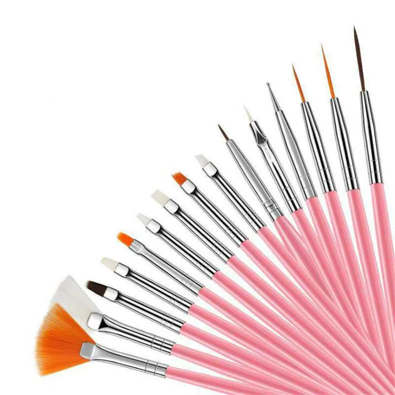 15Pcs/Set Fondant Cake Brush DIY Sugar Craft Baking Decorating Tools Cake Pen Brush for Fondant Painting Cookie Decoration Tools
