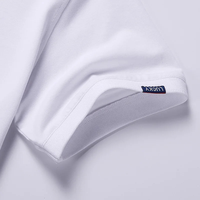Large Size Men's Polo Shirt Cotton 2024 Summer 6xl Husband Business Collar White Black Short Sleeve Plus 8xl 7xl Tops Shirt Male