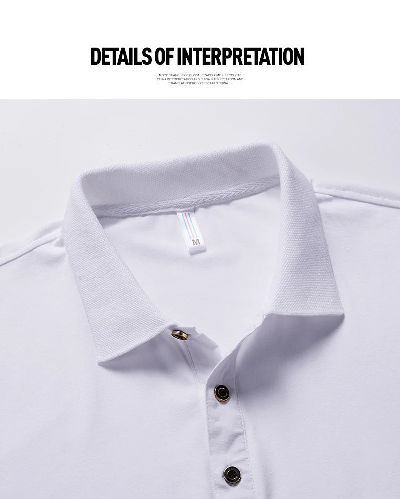 Large Size Men's Polo Shirt Cotton 2024 Summer 6xl Husband Business Collar White Black Short Sleeve Plus 8xl 7xl Tops Shirt Male