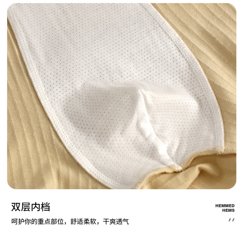 1/3PCS Solid Striped Men's Boxer Sexy Breathable Mesh U Crotch Underwear High Elastic Widen Waistband Underpants sports