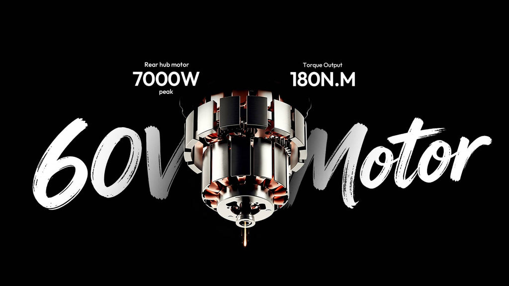 COSWHEEL R6000 Adult Electric Mountain Bike 7000W Motor 60V 30AH ebike,Dual Suspension Electric Bicycle