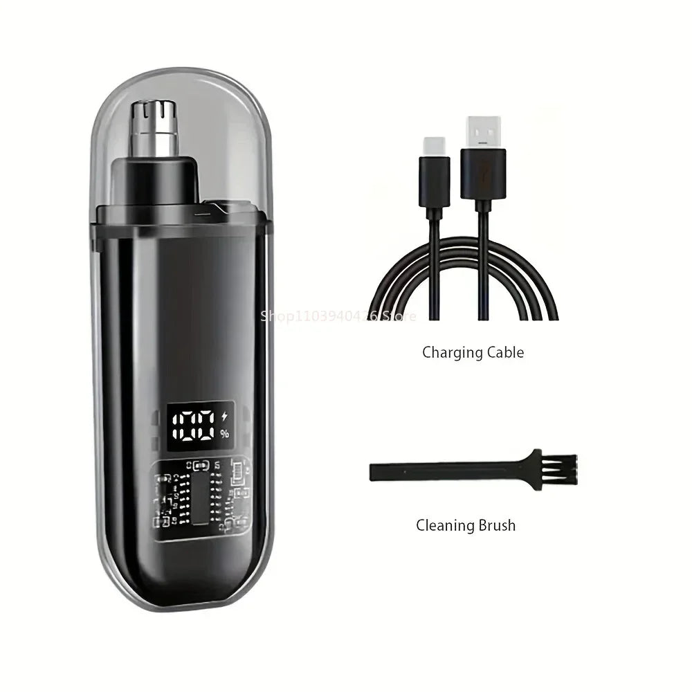 Electric Nose & Ear Trimmers for Men USB Rechargeable  Portable Mini Compact Design with Fast Charge Electric Grooming Kit