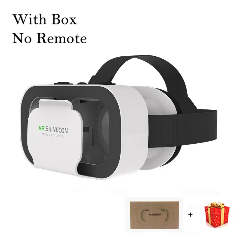 Shinecon Viar 3D VR Glasses Virtual Reality Device Helmet Lenses Headset Goggle Smart For Smartphone Cell Phone Mobile Realidade