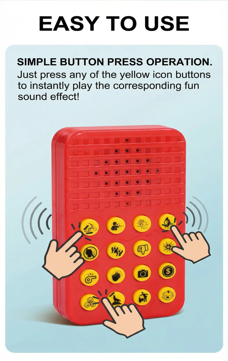Novelty Squeeze Sound Box Toys for Kids Adults Personality Voice Sound Generator Prank Music Plaything Atmosphere Sound