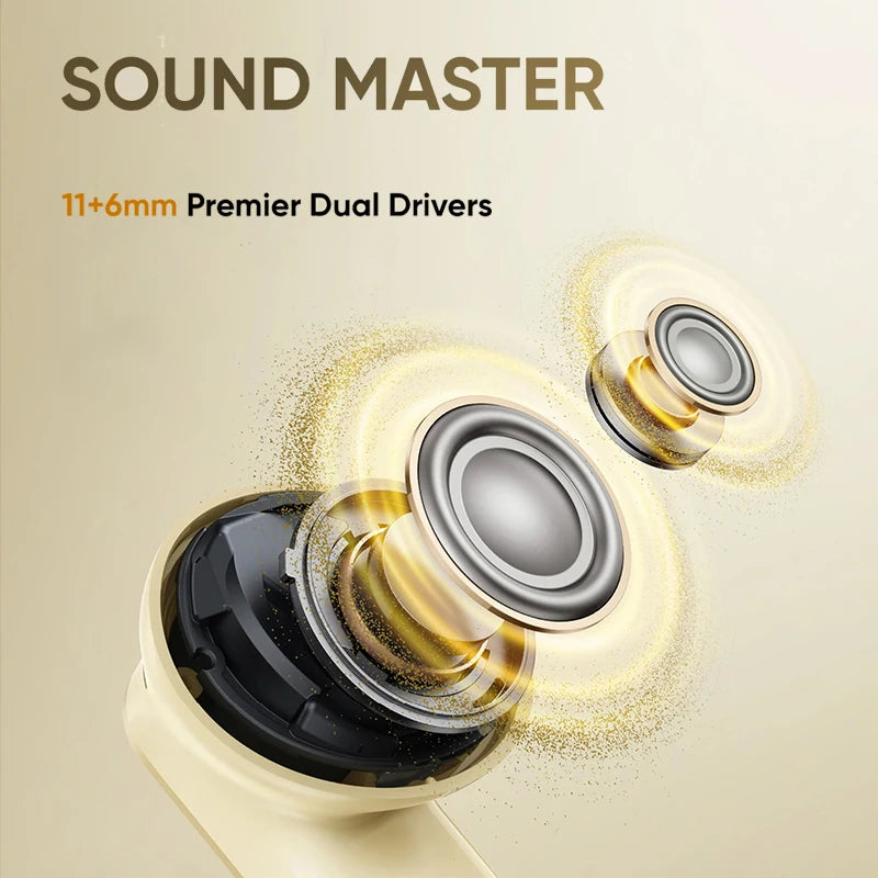 Global Version realme Buds Air 8 55dB Ultra Depth Noise Cancellation True Wireless Earphone Bluetooth 5.4 Earbuds LHDC 5.0 IP55