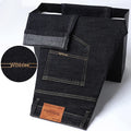 2026 Stretch Stretch Fashion Classic Blue Black Work  New Business Men's Jeans Casual StraightDenim Trousers Male Brand Clothing