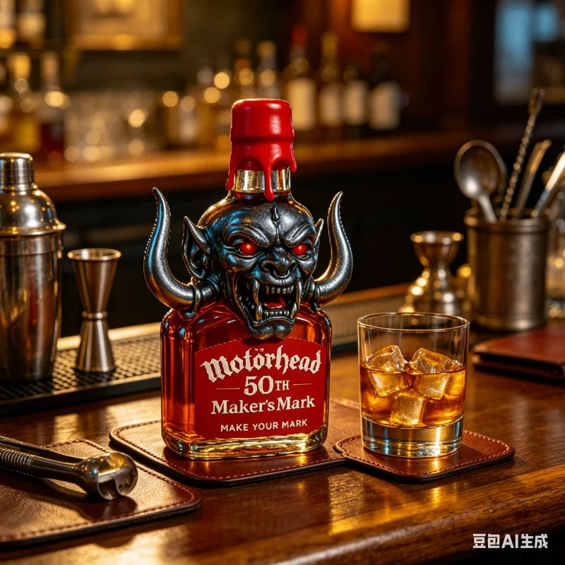 Rock Legend Motorhead 50TH Memorial Whiskey, Hardcore American Bar Collection Liquor