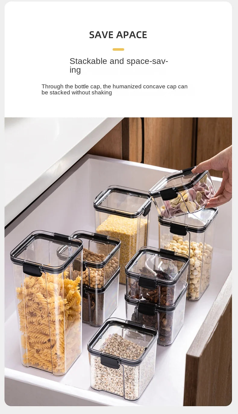 Set de Frascos Herméticos para Cocina - Organizador de Alimentos