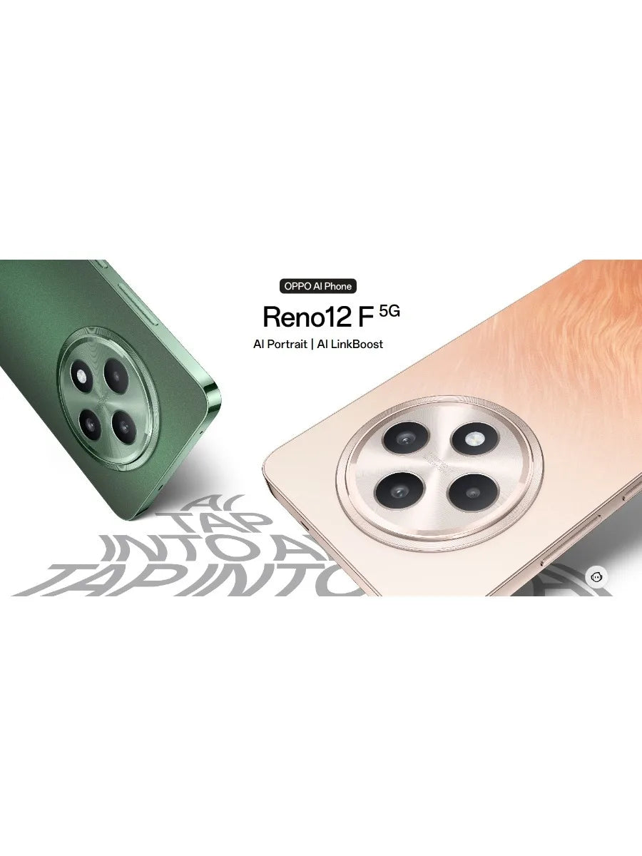 2026 New Arrival OPPO Reno12 F 5G Mobile Phone IP64 Waterproof 120Hz High‑Refresh Screen 50MP AI Portrait Camera Large Storage A