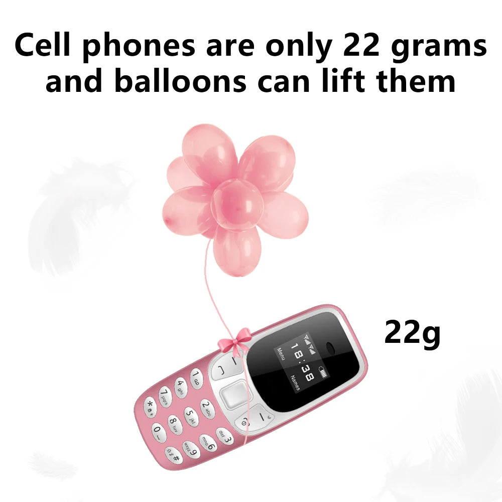 SERVO BM10 Mini Feature Phone Dual SIM Dual Standby Voice Dialing Low Radiation Mp3 Player With Earhook Pocket Cellular Phone