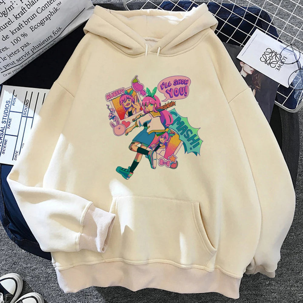 Omori hoodies women 90s streetwear 2023 Korean style Hood pulls female harajuku pulls