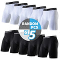 1/2/5Pcs Teenagers To Adults Multi-size Men's Sports Underwear Fitness Long Boxer Shorts Running Training Basketball Football Sh