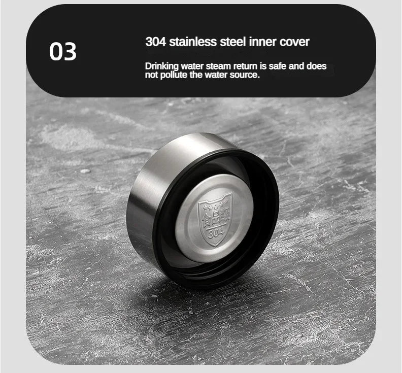 New Vacuum Flask Portable Cups Stainless Steel Thermos Bottle with LED Temperature Display Sus304 Tea Water Bottle