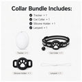 Pet(Cats and dogs)Locator Set GPS Tracker Collar Set, Pet Additions, Compatible with Apple Find My