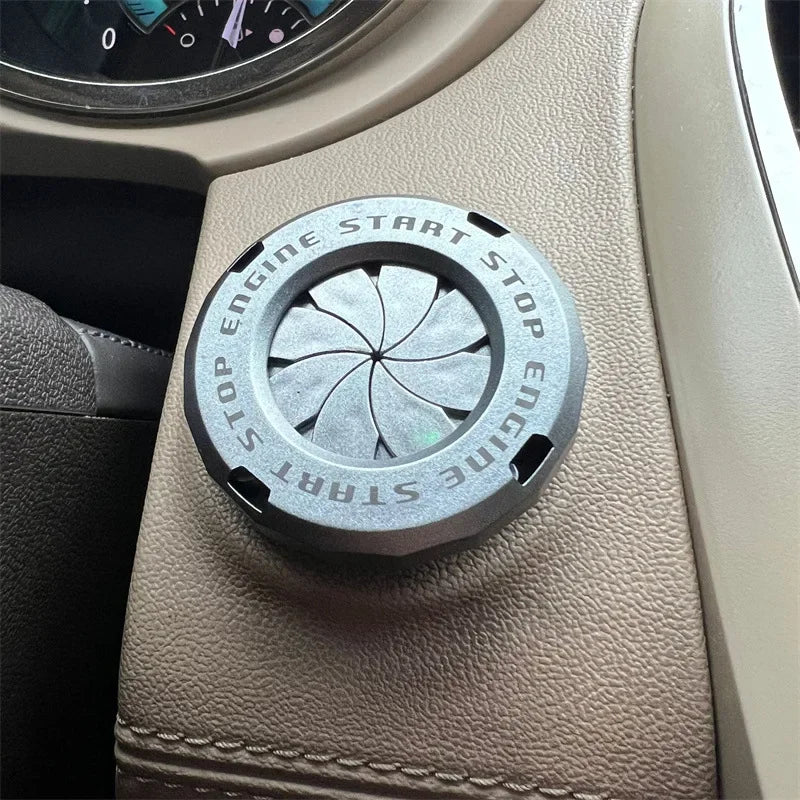 Ignition Device Decor Motorcycle Key Cover Car Interior Sticker Decorative Rotary Push To Start Button Cover for Motorcycle Lock