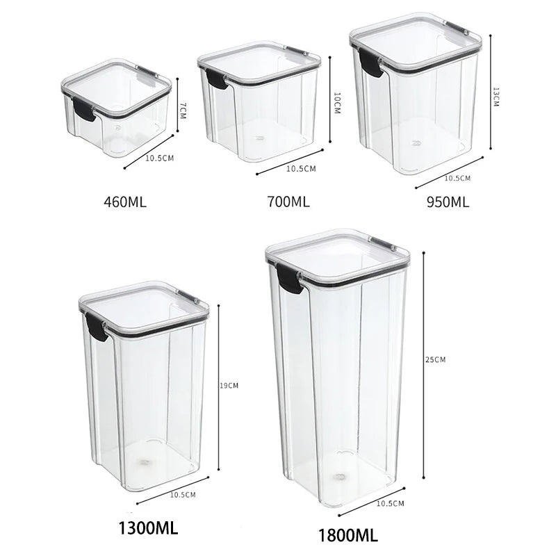 Set de Frascos Herméticos para Cocina - Organizador de Alimentos
