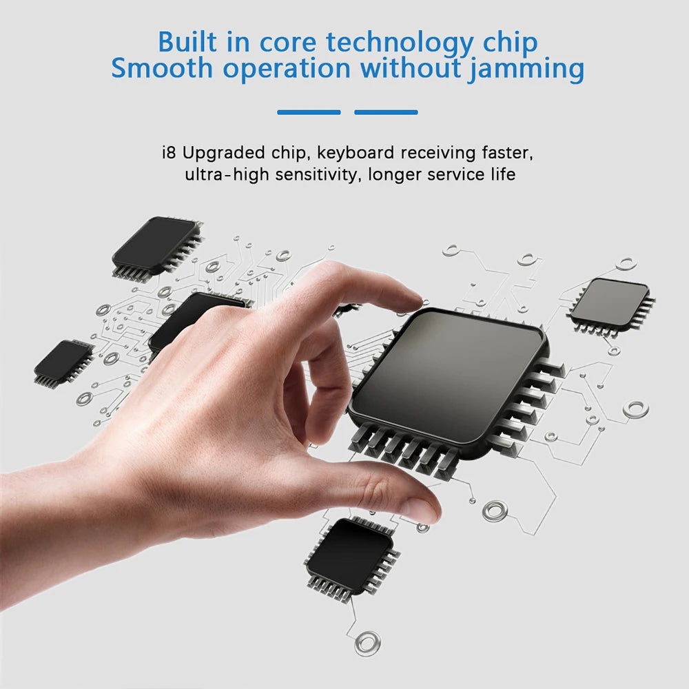 Mini Teclado Inalámbrico 2.4G con Touchpad y Retroiluminación