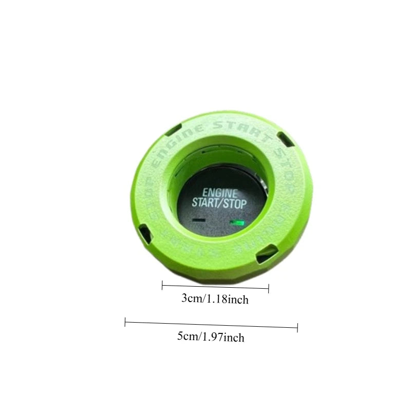 Ignition Device Decor Motorcycle Key Cover Car Interior Sticker Decorative Rotary Push To Start Button Cover for Motorcycle Lock