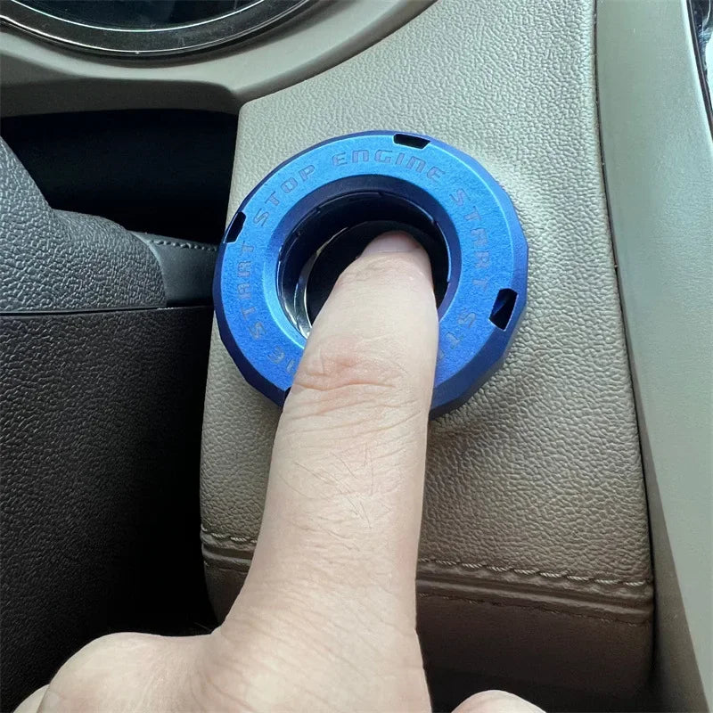 Ignition Device Decor Motorcycle Key Cover Car Interior Sticker Decorative Rotary Push To Start Button Cover for Motorcycle Lock