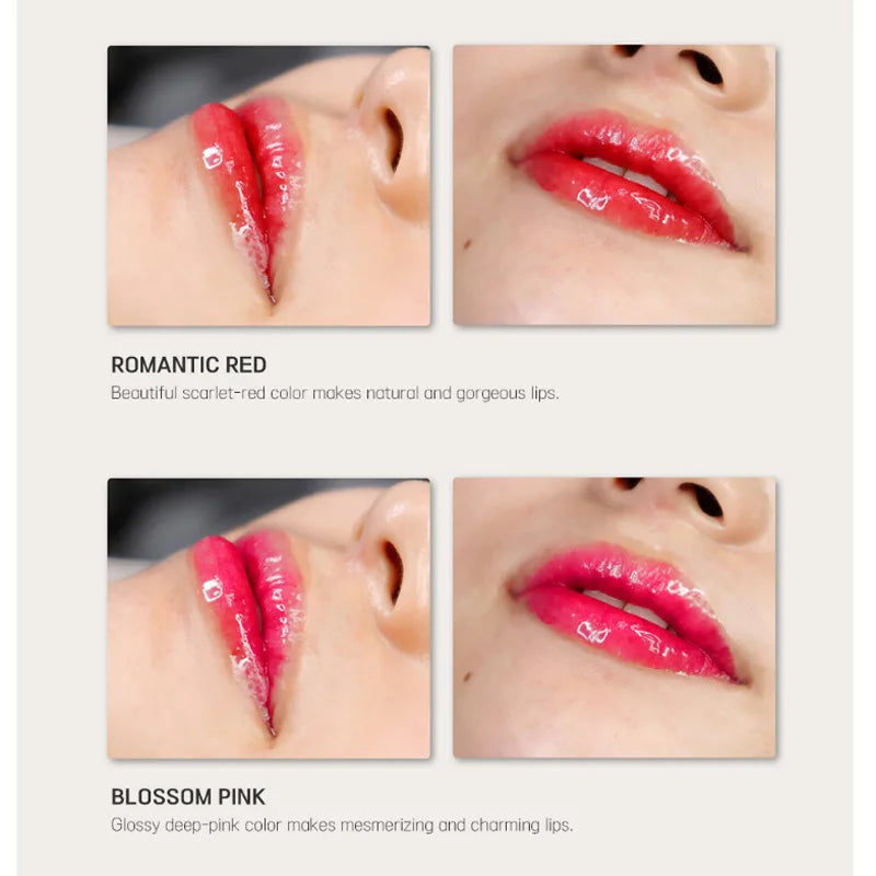 BB Cream Lip Kit Ampoule Serum Foundation Starter Kit Permanent Makeup Lip Pigment(Red Orange Pink)