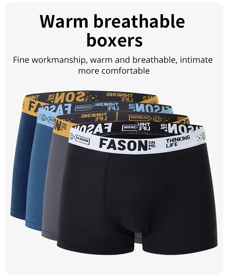 4/10 Piece Men's Four Season Black Fashionable Casual Basic Versatile Underwear Boxer Shorts Plus Size Youth Sports Base Shorts