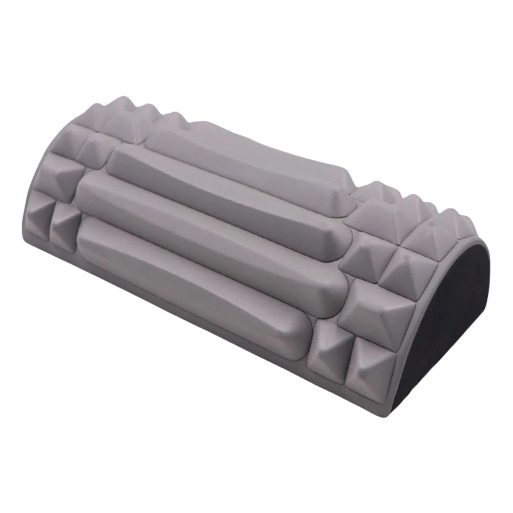 Yoga Roller Half Round EVA Foam Cylinder Massage Roller for Pilates Exercise Enhanced Home Workouts Diameter 5.5cm Length 24cm