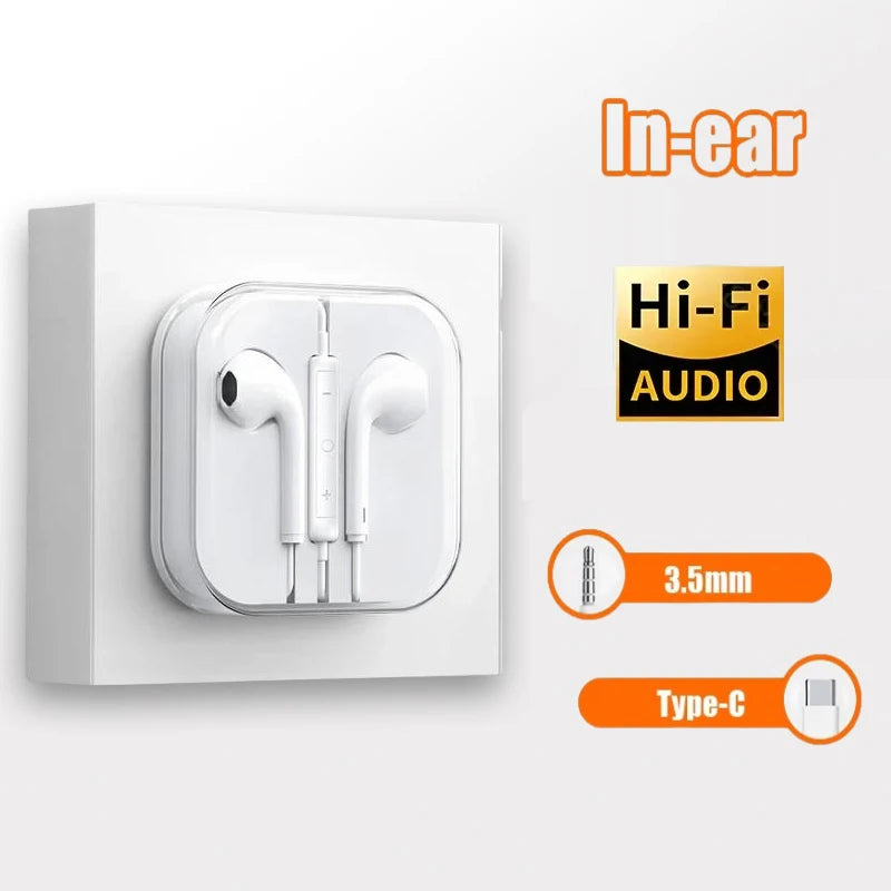 Auriculares USB-C HiFi con Micrófono - Compatible iPhone y Samsung