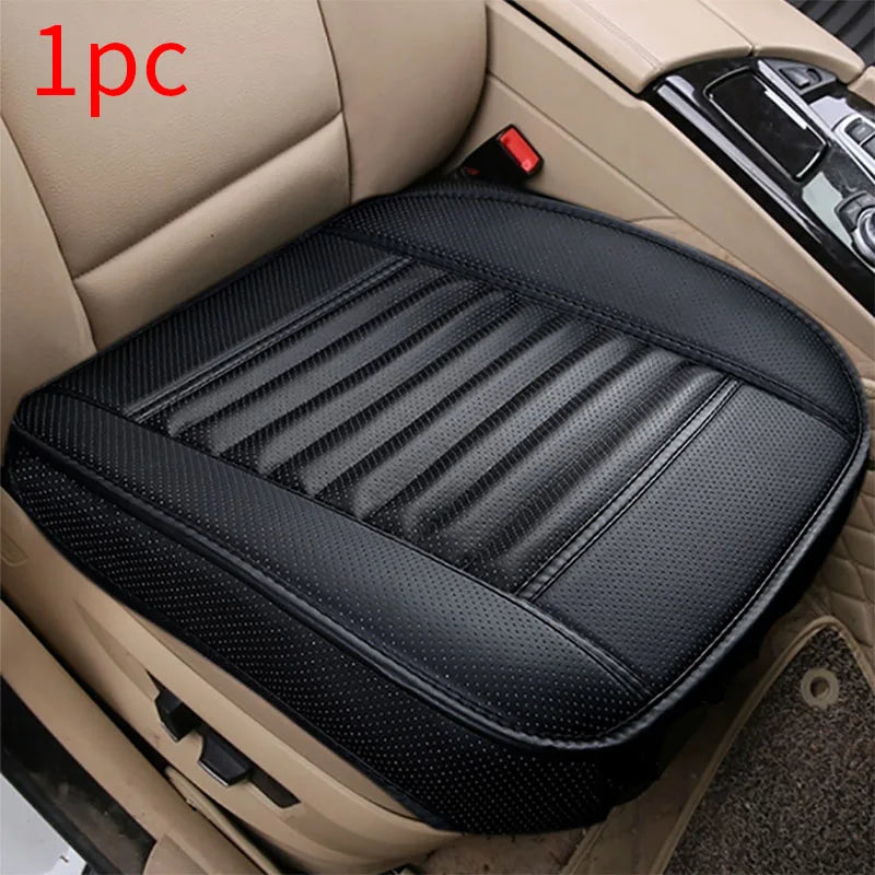 SEAMETAL PU Leather Car Seat Cover Four Seasons Car Seat Protector Pad Mat Automobiles Seat-Cover Cushion for Car Accessories