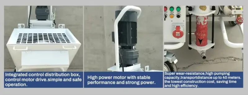 Electric Mortar Spraying Machine Gypsum Plaster Sprayer Cement Spray Pump Mortar Sprayer for Wall Decoration