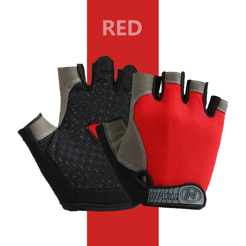 Guantes Ciclismo y Pesca Sin Dedos – Transpirables Antideslizantes Unisex