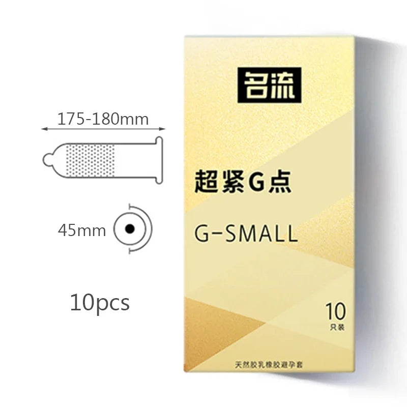 45mm Small Size Condoms for Men Delay Ejaculation Thin Tight Condom Penis Sleeve Natural Rubber Condones Contraception Sex Toys