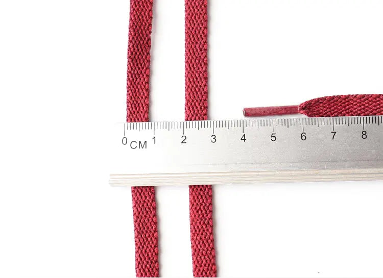 HIBERNI Flat Shoelaces for Sneakers/Adidas/Nike - 120cm/140cm Red/Orange/Hot Pink | Soft & Vibrant Laces for AF1 Shoes 1Pair