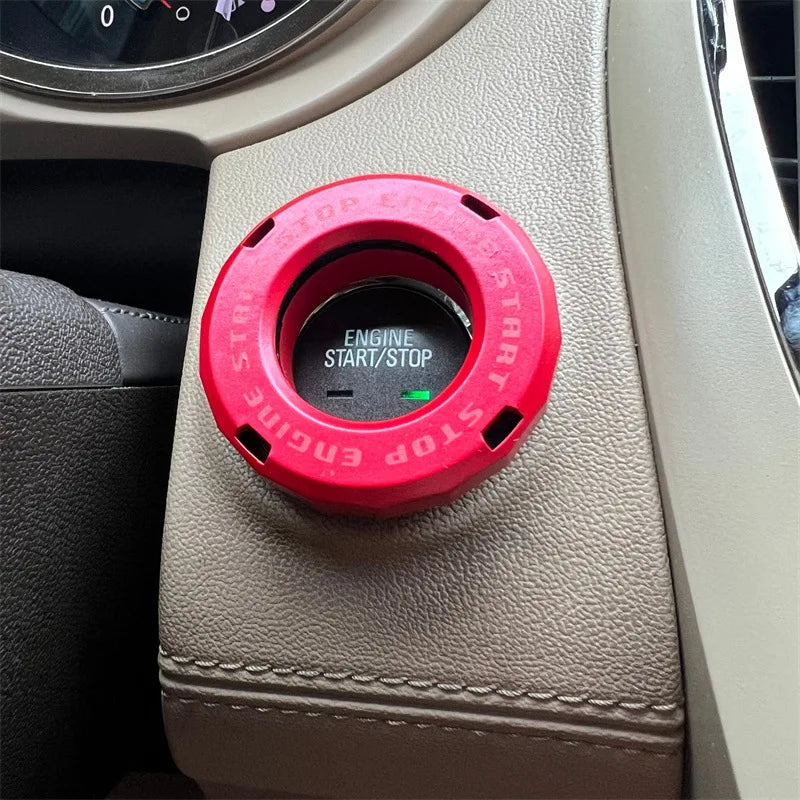 Ignition Device Decor Motorcycle Key Cover Car Interior Sticker Decorative Rotary Push To Start Button Cover for Motorcycle Lock