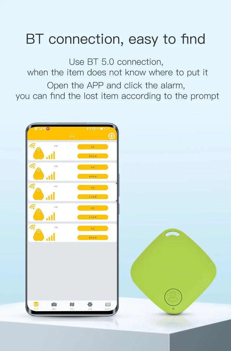 Bluetooth GPS Anti-Lost Tracker Smart Tag Wireless Locator for Car Keys Pet Dog Cat Wallet iOS Android