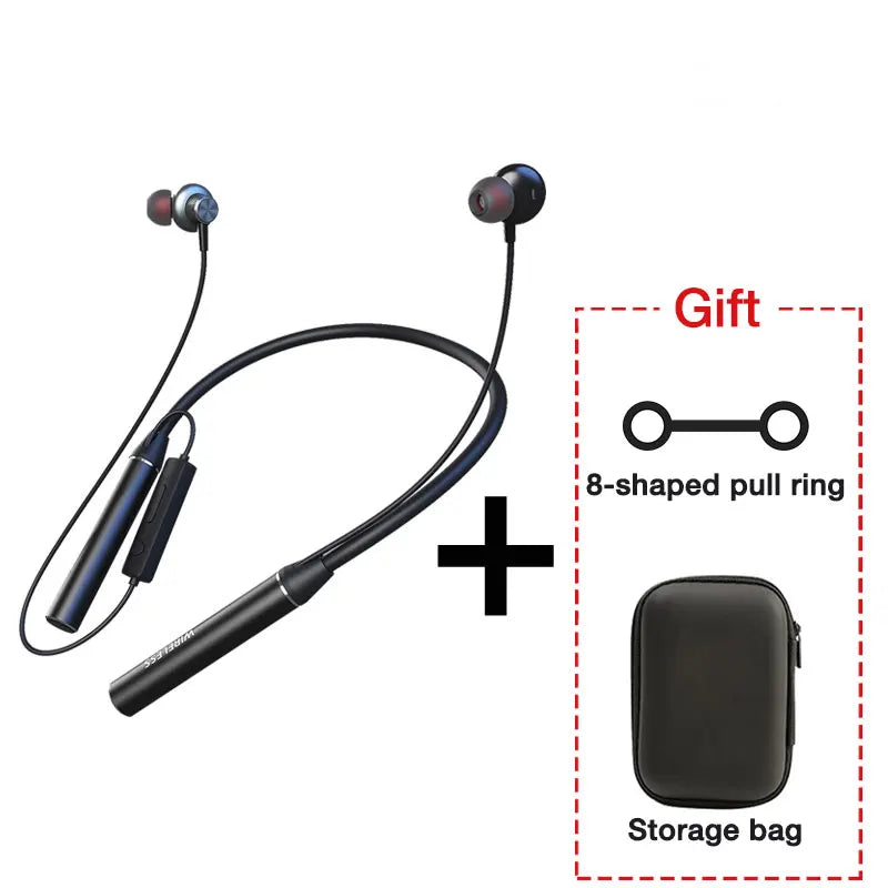 EARDECO 180 Hour Playback Wireless Headphones with Mic Bluetooth Headphone Bass Stereo Neckband Bluetooth Earphone Sport TF Card