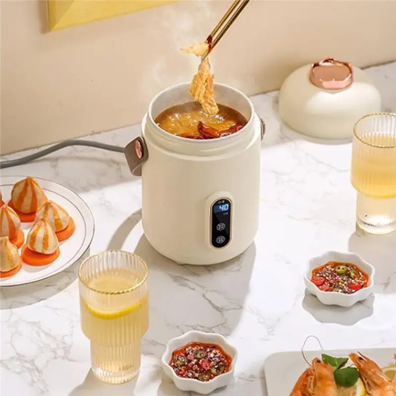 FZFZ For Noodles Soup Mini Rice Cooker Portable Small Travel Electric Kettle Household Hot Pot For Boiling Water EU Plug